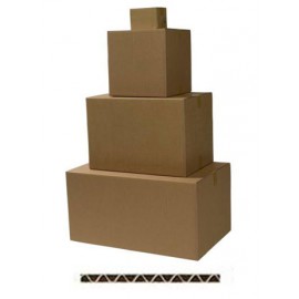 Caisses carton simple cannelure - Longueurs de 40 à 49 cm
