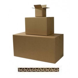 Cartons double cannelure - Long de 16 à 40 cm 