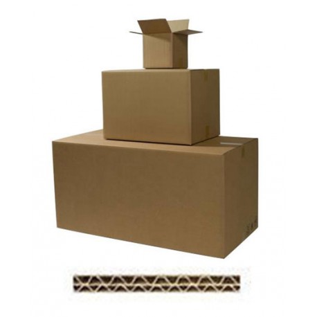 Pack 25 Caisse Carton Double Cannelure 60x40x40